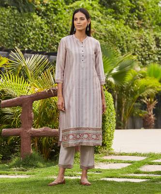 Purple dhari kurta set 2