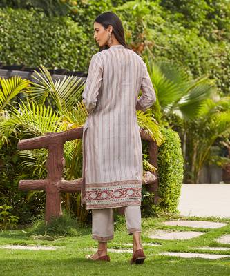 Purple dhari kurta set 3