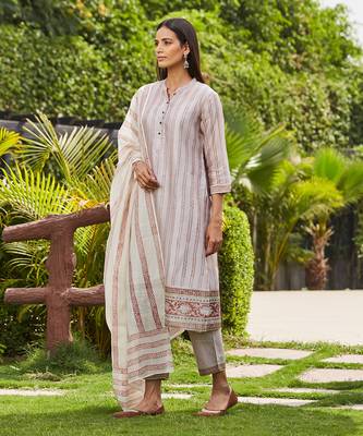 Purple dhari kurta set 4