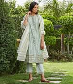 Olive dhari kurta set
