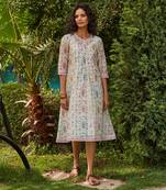 Off white vanjevan a line dress