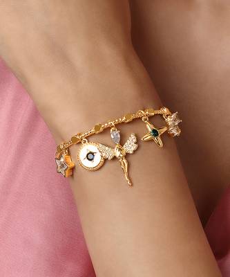 Green & silver synthetic stone bracelet 1