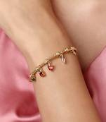 Multi synthetic stone bracelet