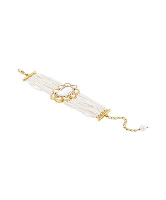 Cream kundan bracelet 3