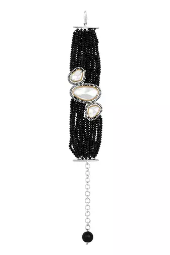 Black kundan bracelet