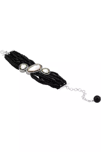 Black kundan bracelet