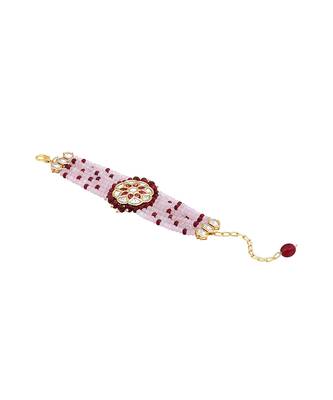 Pink agate bracelet 3