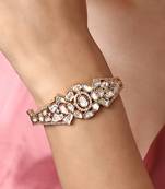 Gold kundan bracelet