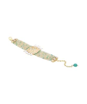 Ivory & green agate bracelet 3