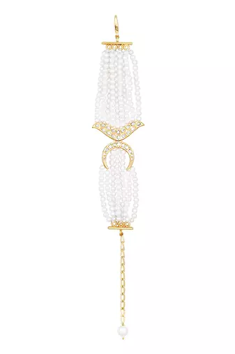White & gold pearl bracelet