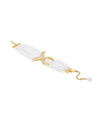 White & gold pearl bracelet 3