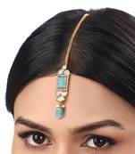 Aqua agate maangtikka