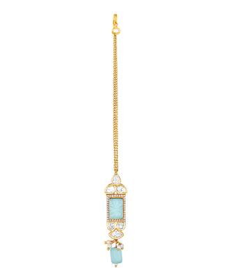 Aqua agate maangtikka 2