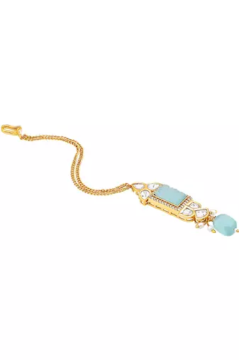 Aqua agate maangtikka