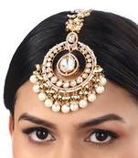 Multi kundan maangtikka