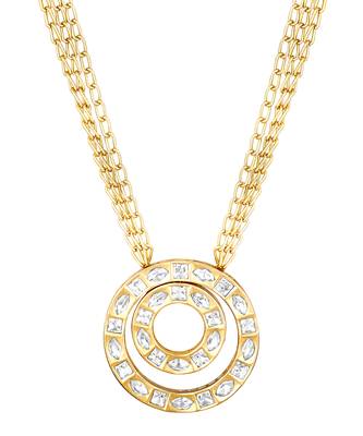 Gold long necklace set 3