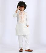 Ivory embroidered kurta set