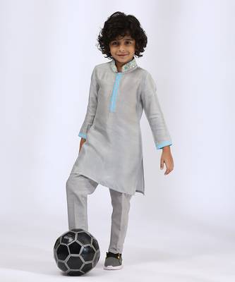 Grey kurta set 4