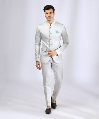 Grey bandhgala with pant 1