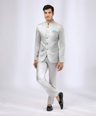 Grey bandhgala with pant 2