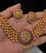 STYLISH JEWELLERY NECKLACE SET GOLD PLATED JEWELLERY SET FOR WOMEN