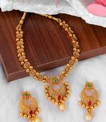 	Stylish Jewellery Necklace Set Gold Plated Jewellery Set for Women
