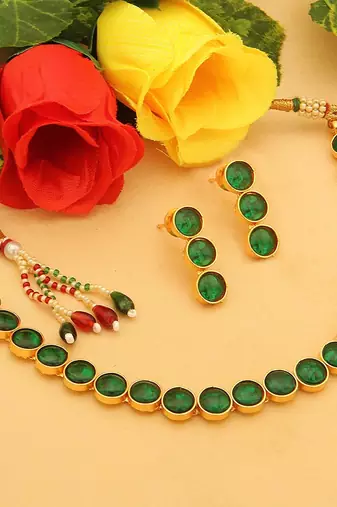 	Stylish Jewellery Necklace Set Gold Plated Jewellery Set for Women