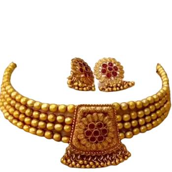 Stylish Jewellery Necklace Set Gold Plated Jewellery Set for Women 2