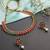 Fancy Colorful Choker Necklace Earrings Set for Women