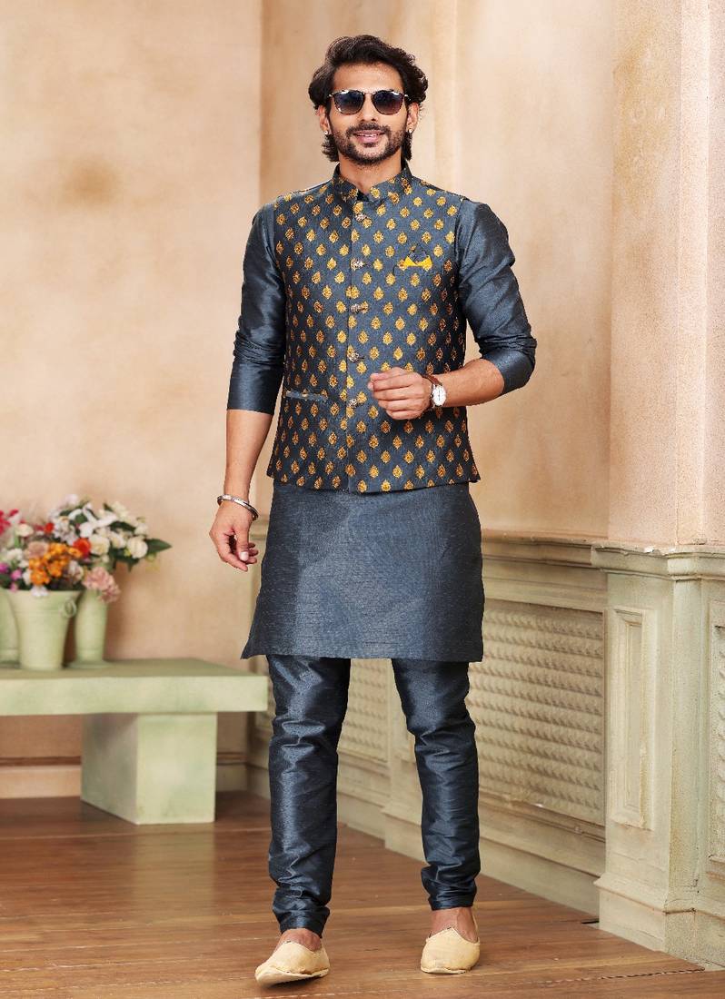 Grey Kurta Pajama