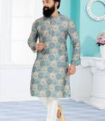 Plain Comfortable Kurta Pyjama Set For Men