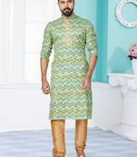 Plain Comfortable Kurta Pyjama Set For Men