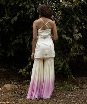 Ivory gharara set 3