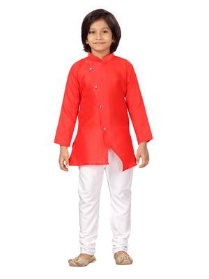 Aarika boys red kurta pyjama 1