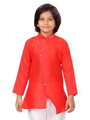 Aarika boys red kurta pyjama 5