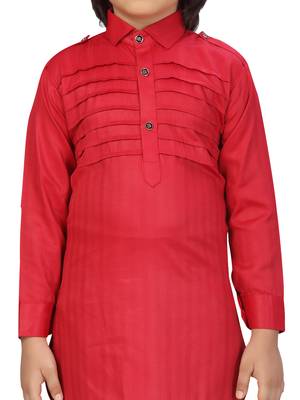 Aarika boys maroon color pathani kurta pyjama set 5