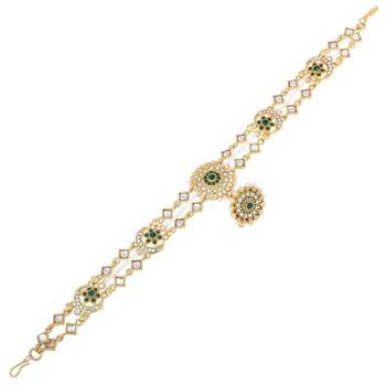  Embellished Rajputi Rajasthani Borla sheeshphool Matha Patti for Women/Girls 3