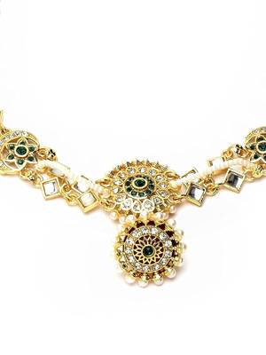  Embellished Rajputi Rajasthani Borla sheeshphool Matha Patti for Women/Girls 4