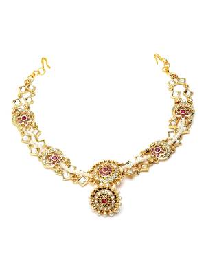 Embellished Rajputi Rajasthani Borla sheeshphool Matha Patti for Women/Girls 4