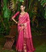 LIGHT RANI  SILK CLASSY SAREE