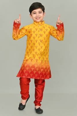 printed  kurta and pajama set for boys best for ethnic wear, casual wear, party wear 1