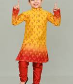 printed  kurta and pajama set for boys best for ethnic wear, casual wear, party wear
