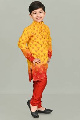 printed  kurta and pajama set for boys best for ethnic wear, casual wear, party wear 3