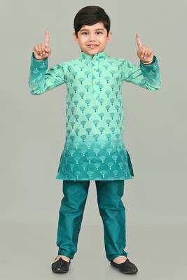 printed  kurta and pyjama set for boys best for ethnic wear, casual wear, party wear 1