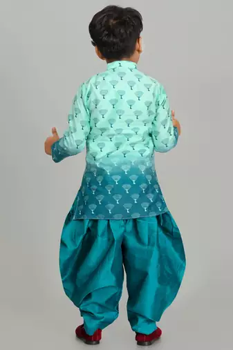 printed faded kurta and patiyala set for boys best for ethnic wear, casual wear, party wear,
