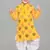 Yellow poly-cotton printed kurta and patiyala