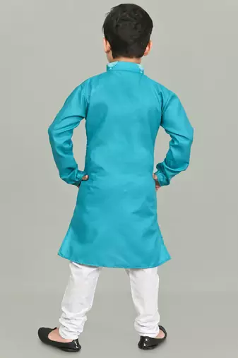 boys poly-cotton printed kurta and pajama set for boys best for ethnic wear, casual wear, party wear,