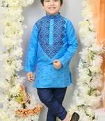 Nfc creation printed  kurta and pajama set for boys best for ethnic wear, casual wear, party wear