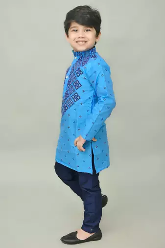 Nfc creation printed  kurta and pajama set for boys best for ethnic wear, casual wear, party wear