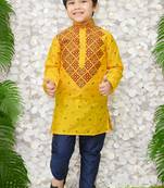 printed  kurta and pyjama set for boys best for ethnic wear, casual wear, party wear